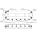 Модульный коллектор MK-150-3x25 (до 150 кВт, 2 магистр. подкл. G 1½″, 3 контура G 1″ вверх или вниз)